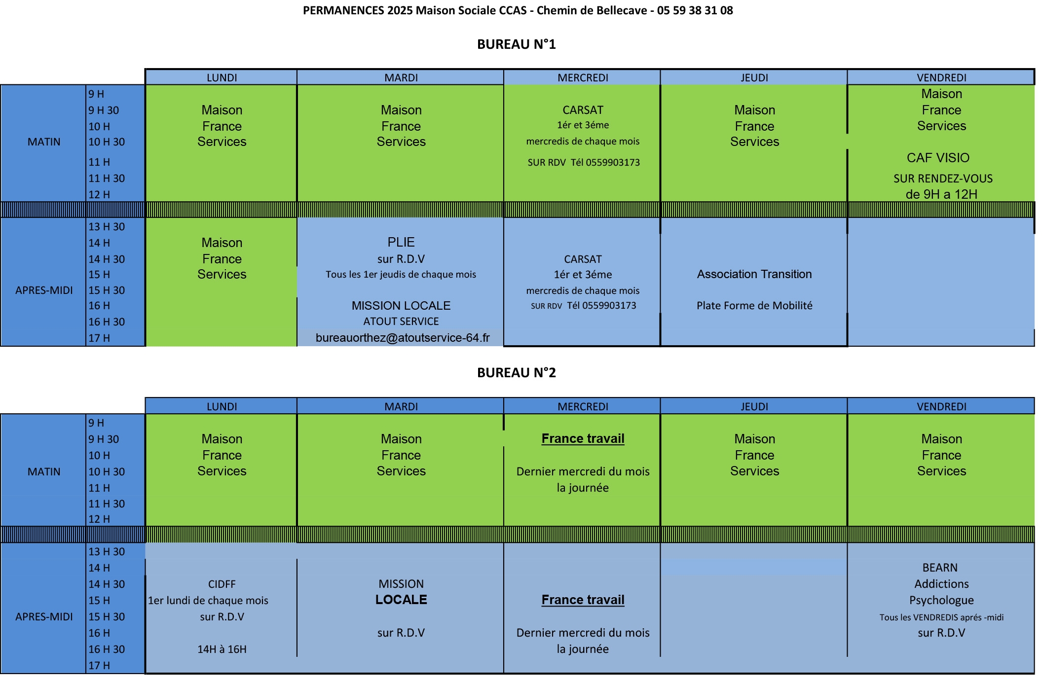 PERMANENCES 2022 CCAS